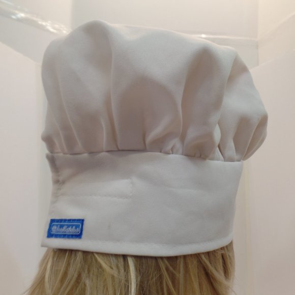 Chefskin Chef Hat Personalized W Purple Embroidery "Lucy" Adjustable Sizing OSFM - Picture 4 of 10